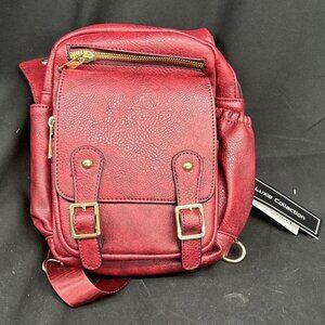 NWT Sally Luxie Collection  Sling Bag Bum Bag  Burgundy